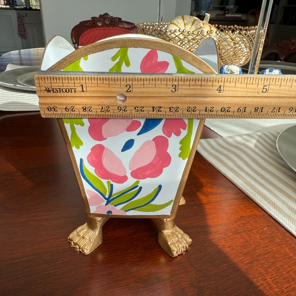 NWT Dana Gibson 6” Summer Chintz Cache Pot - Picture 10 of 10